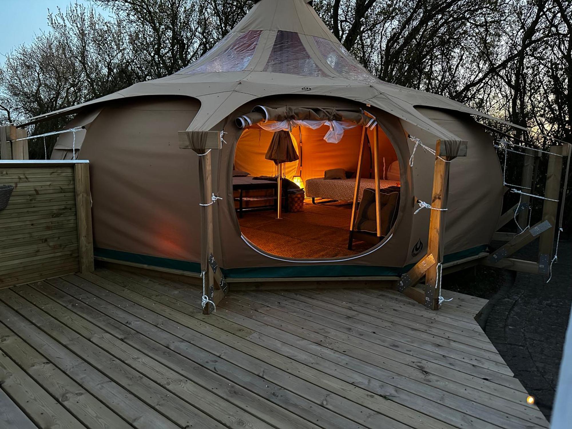 Romantic Luxus Glamping 1 Idestrup Εξωτερικό φωτογραφία